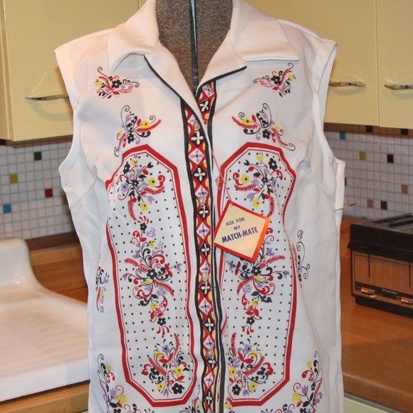 Vintage Pat Fashions Sleeveless Blouse New with Tags - Picture 1 of 7